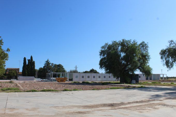 instalación aulas prefabricadas IES Jaume I 3-3