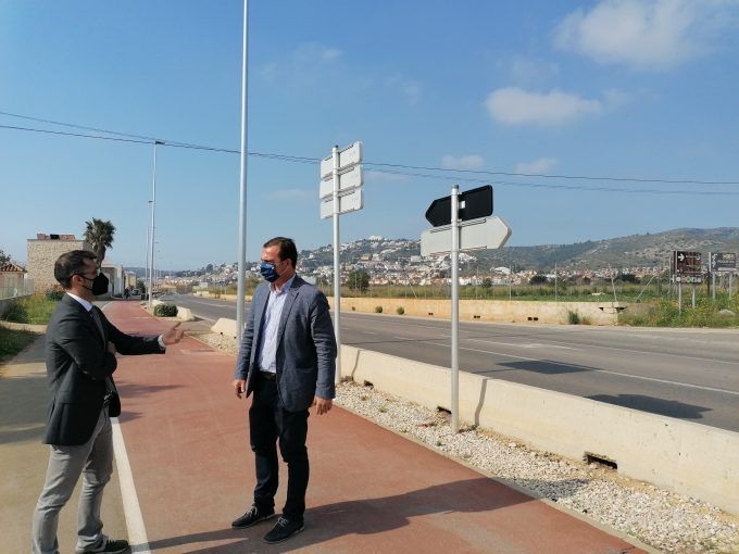 carretera peniscola benicarló luces led alumbrado