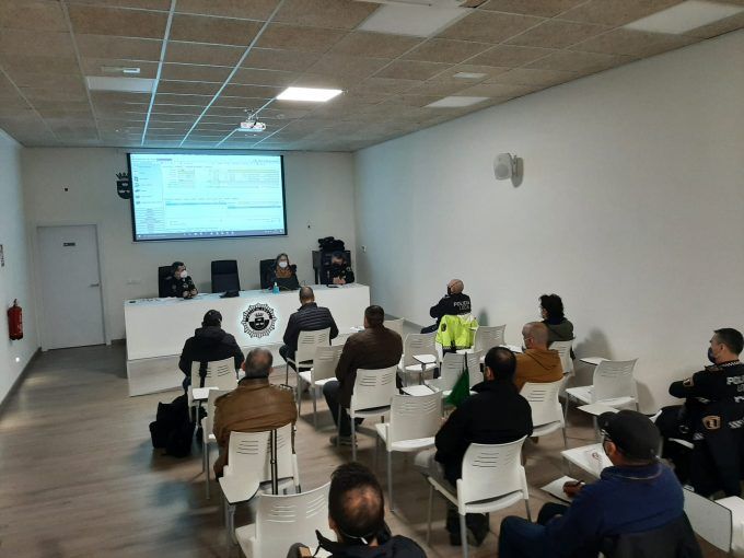 Reunión coord mandos borriana policia local