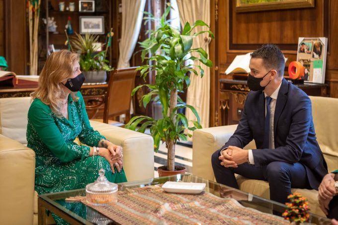 Marco recibe al portavoz del Grupo Socialista en el Congreso, Héctor Gómez Marco recibe al portavoz del Grupo Socialista en el Congreso, Héctor Gómez