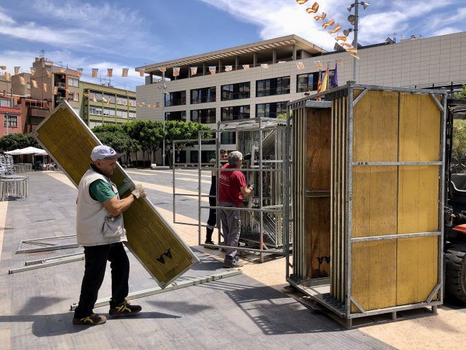 Almassora retirada escenarios fiestas santa quiteria