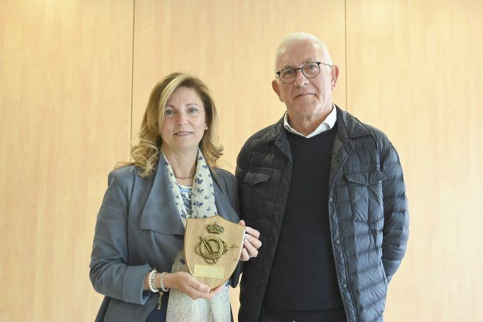 Amparo Marco y presidente del Real Club Náutico