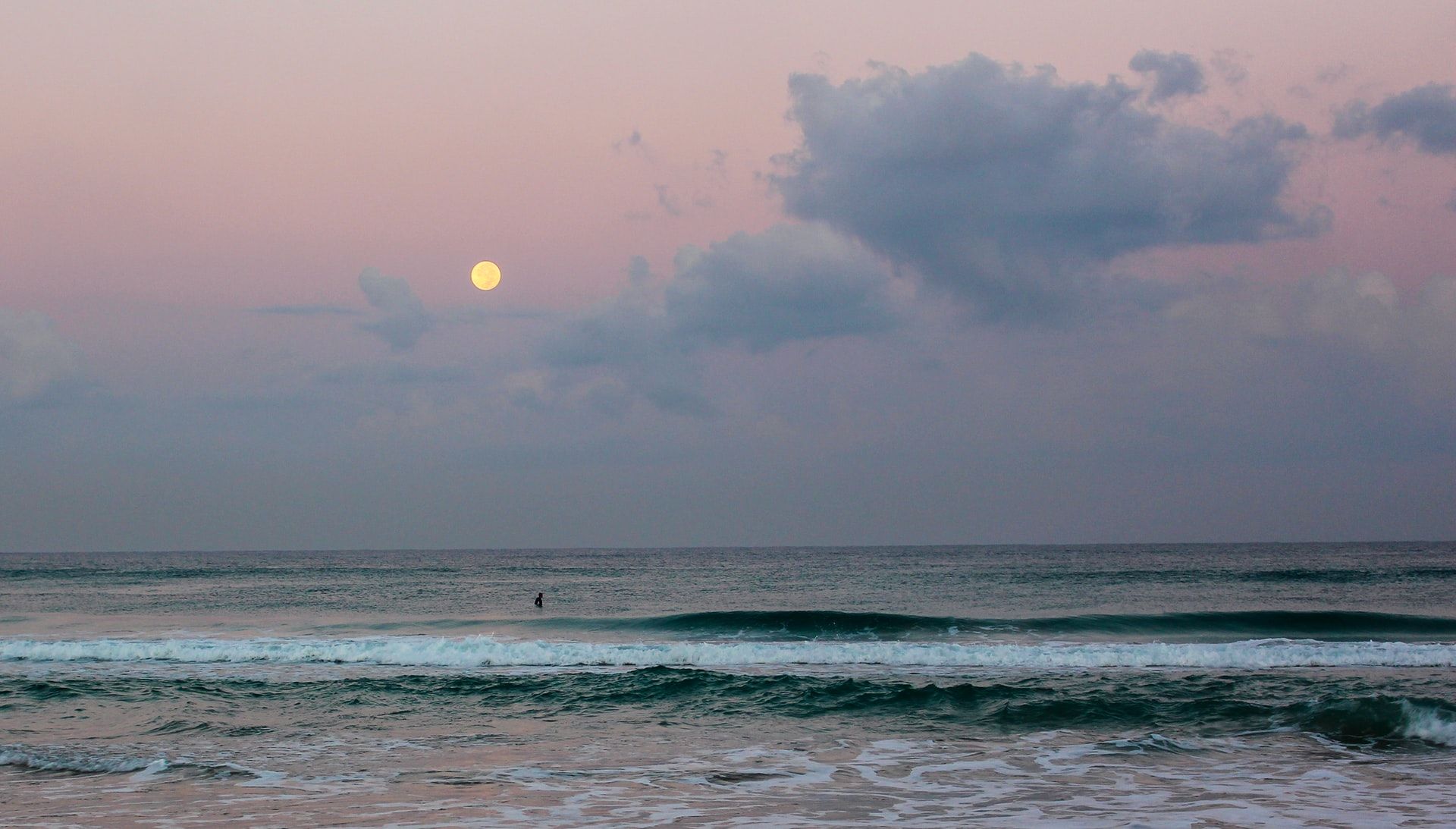 luna llena playa