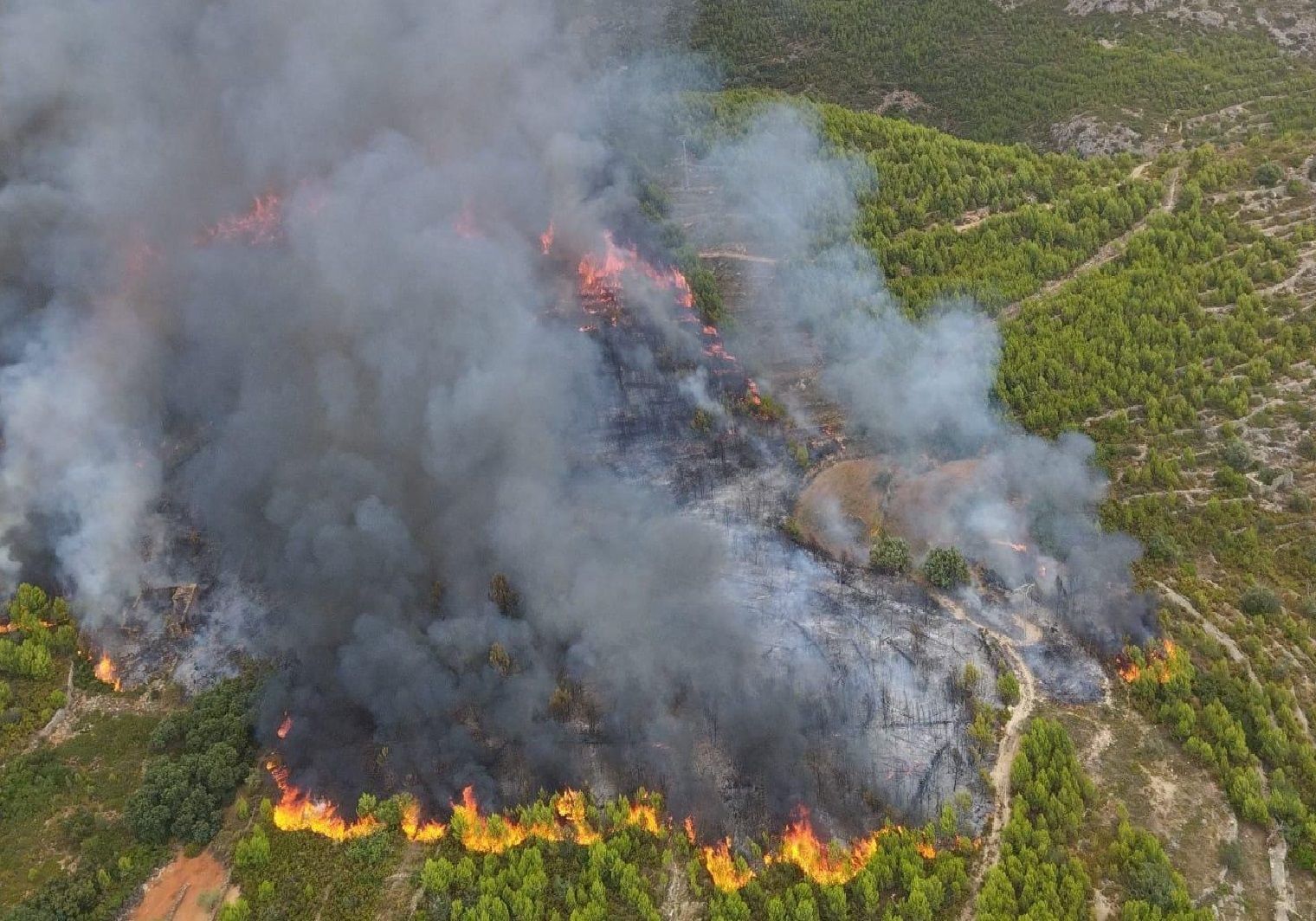 Incendio Useres Castello Incendio Useres Castello