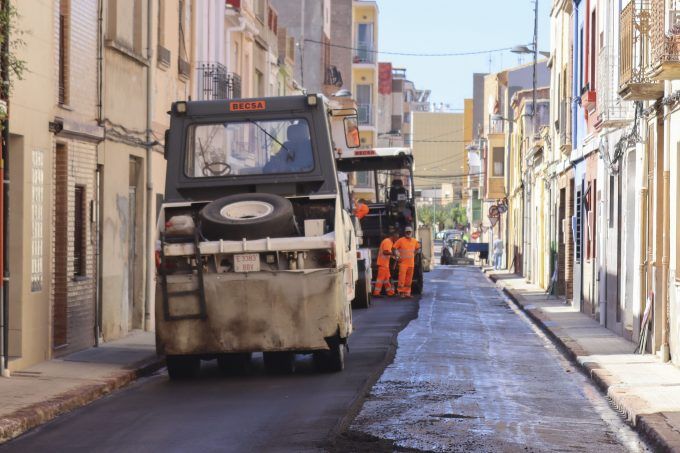 asfaltat carrer Sant Blai