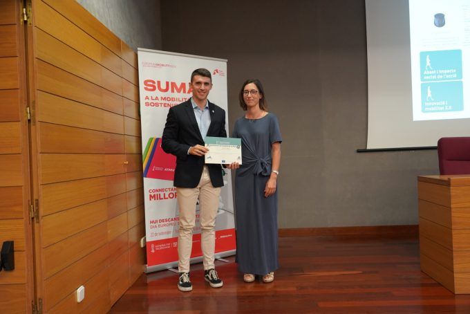 20-09-22 Ribes recibe el primer premio de la Semana de la Movilidad 20-09-22 Ribes recibe el primer premio de la Semana de la Movilidad