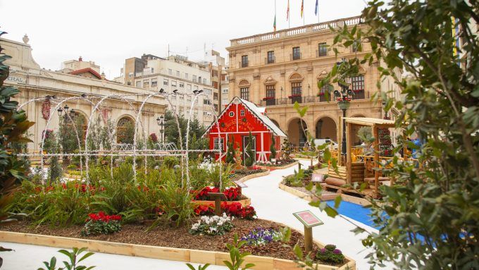 Jardín efímero plaza Mayor castellon