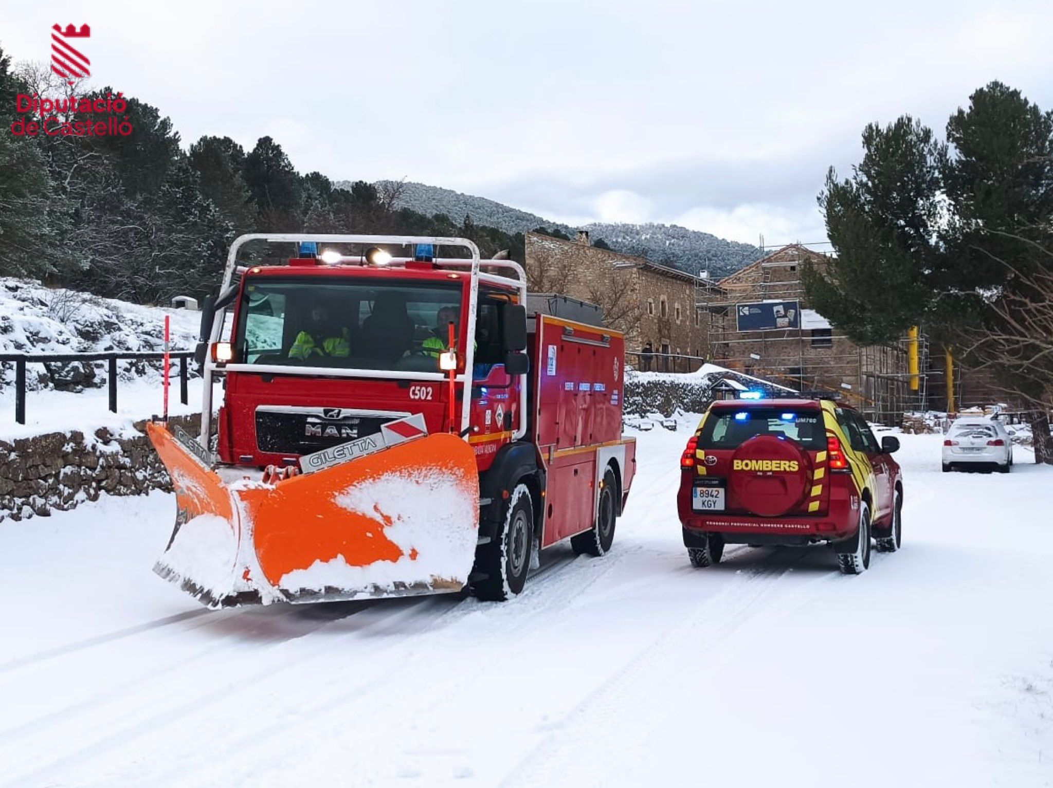 Tiempo Castellón nieve bomberos Tiempo Castellón nieve bomberos