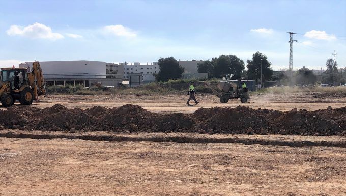 Almassora construcción pump track Almassora construcción pump track
