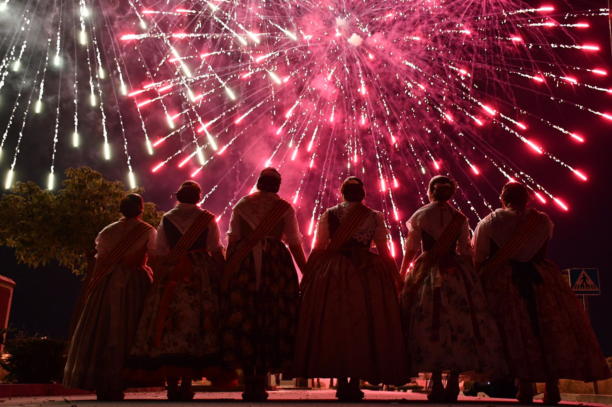 Un castillo de fuegos artificiales en las fiestas de San Pascual de Vila-real