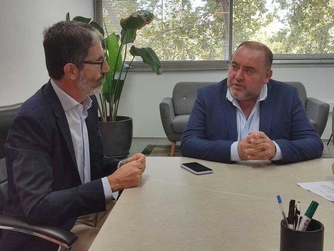 Vicente Pallarés reunión Justo Vellón CEEI Vicente Pallarés reunión Justo Vellón CEEI