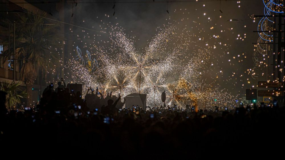 Espectacle pirotècnic en la Magdalena