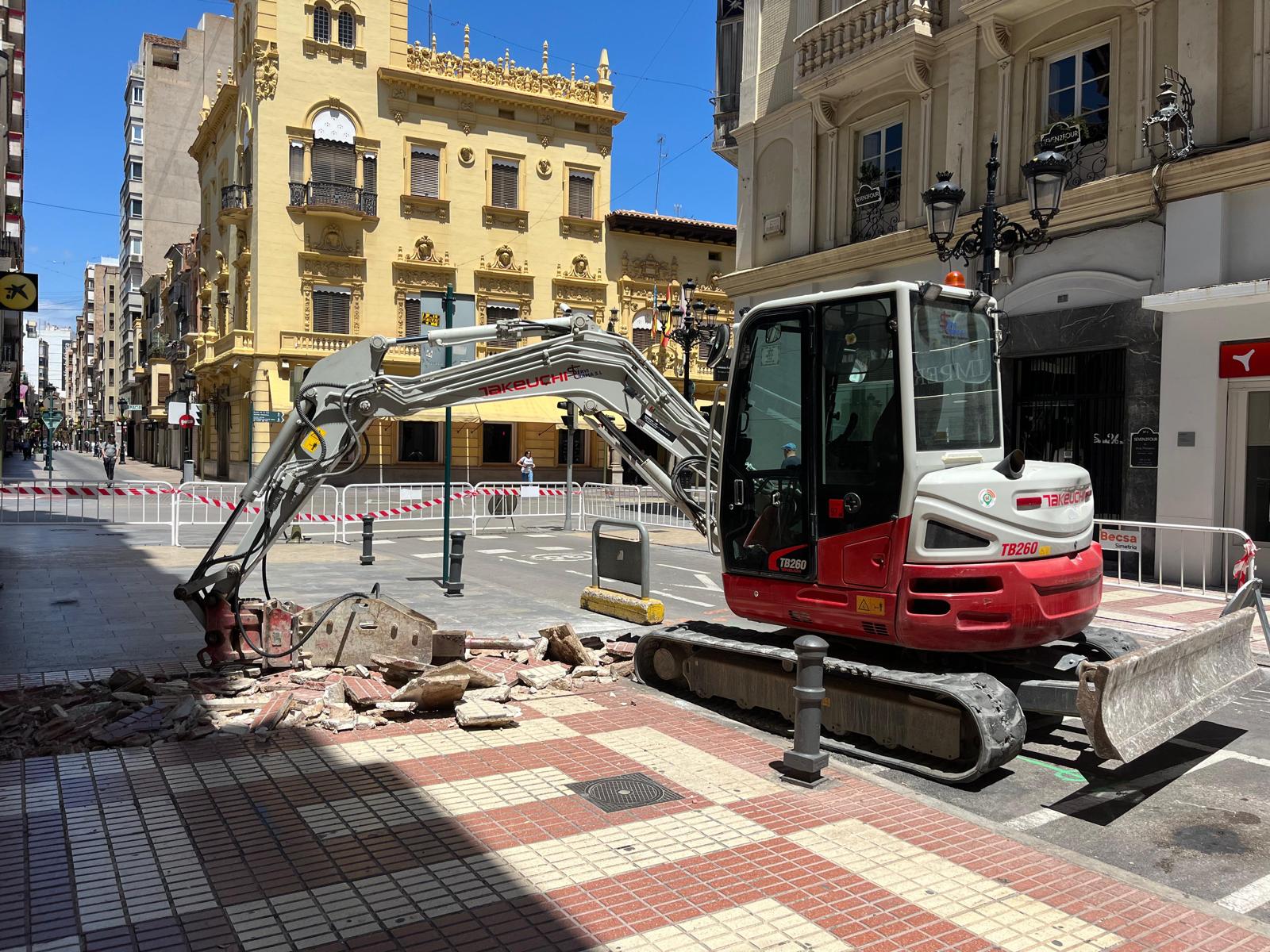 obras zona bajas emisiones castellon calle trinidad