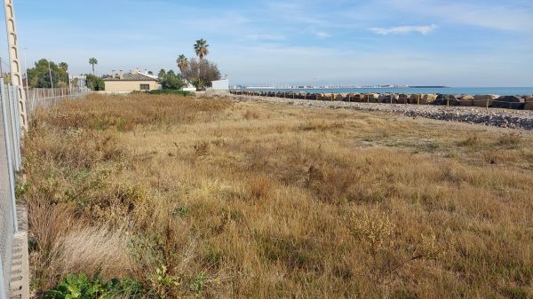 Terreny on es construirà el futur estacionament d'autocaravanes a Borriana 