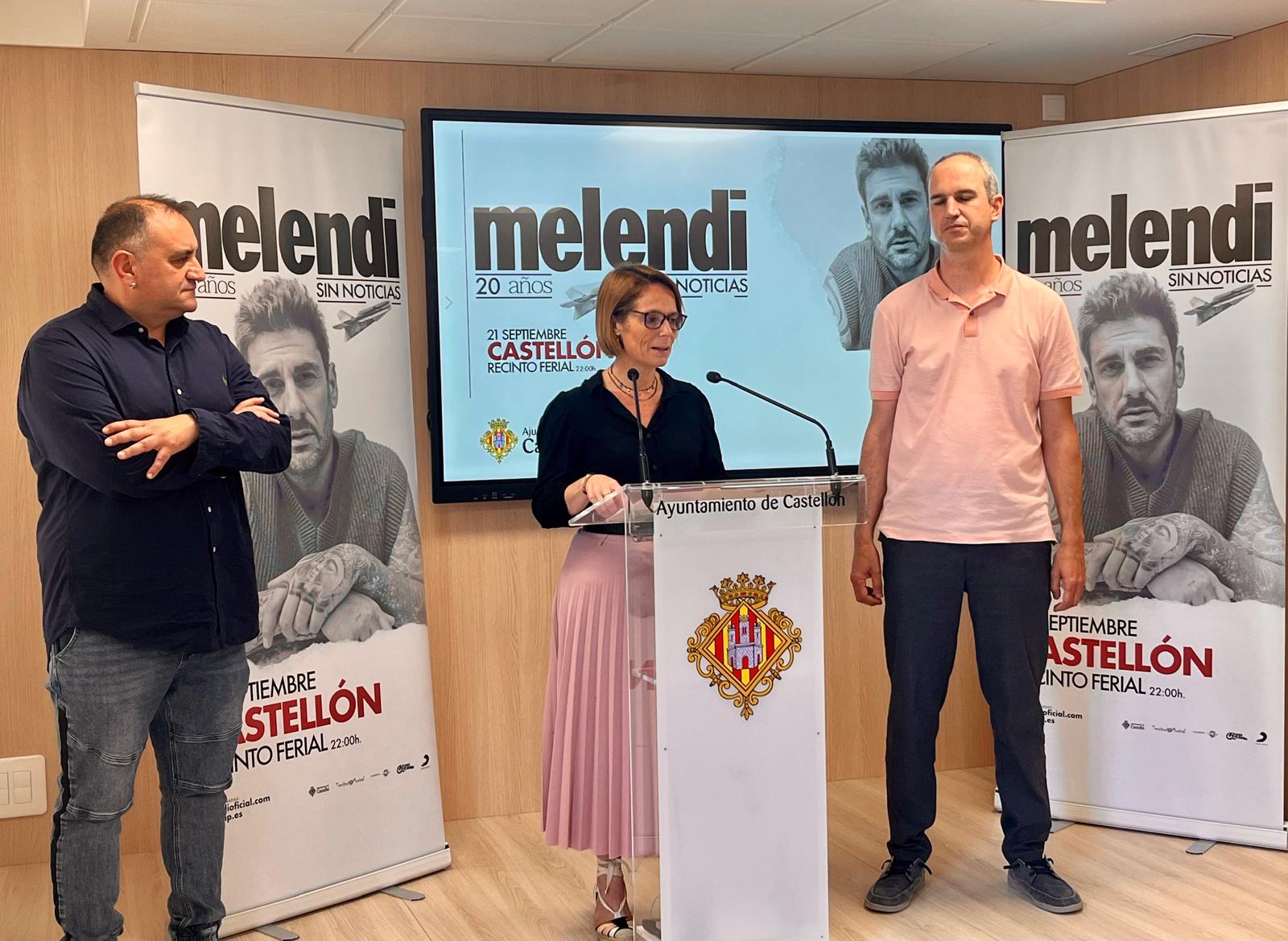 Presentación del concierto de Melendi en Castelló