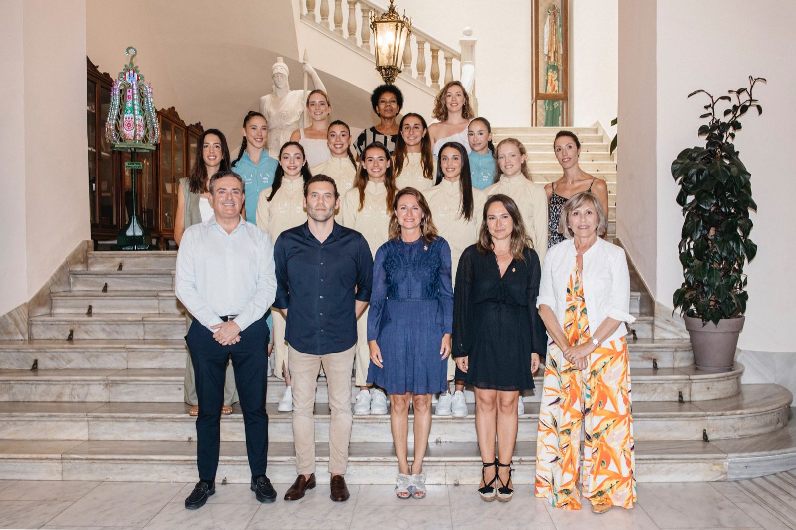 Recepción de la selección española de gimnasia rítmica en el Ayuntamiento de Castellón