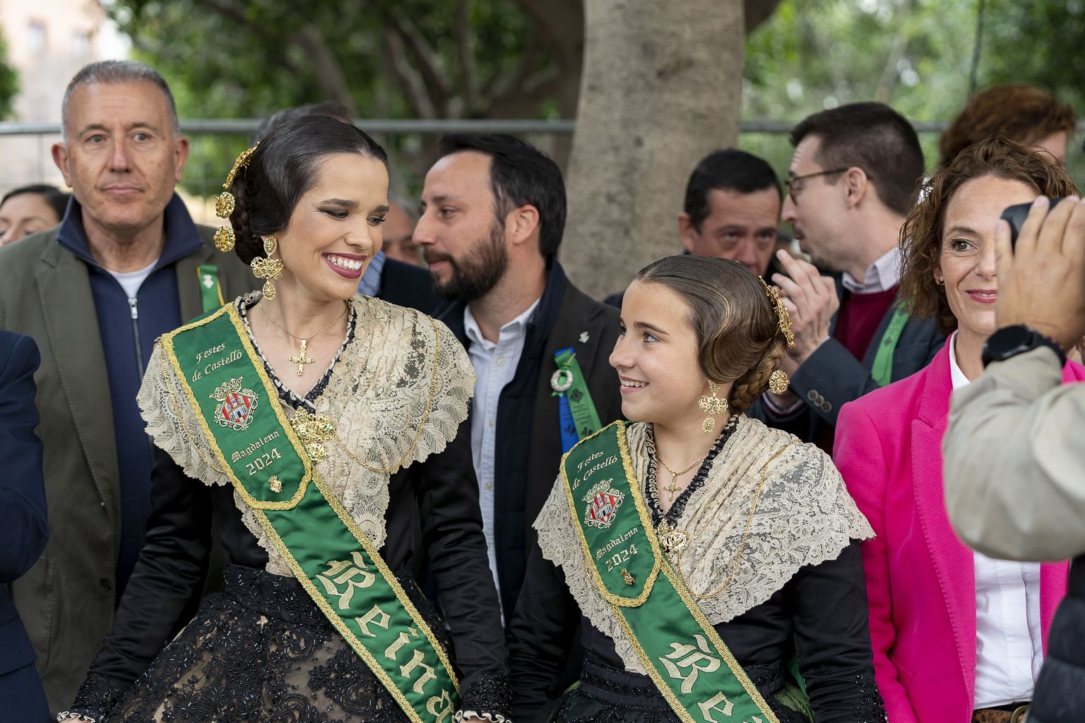La Reina de la Magdalena 2024, Lourdes Climent Moreno, i la Reina Infantil, Vega Torrejón Garrote. Imatge: Xisco Navarro