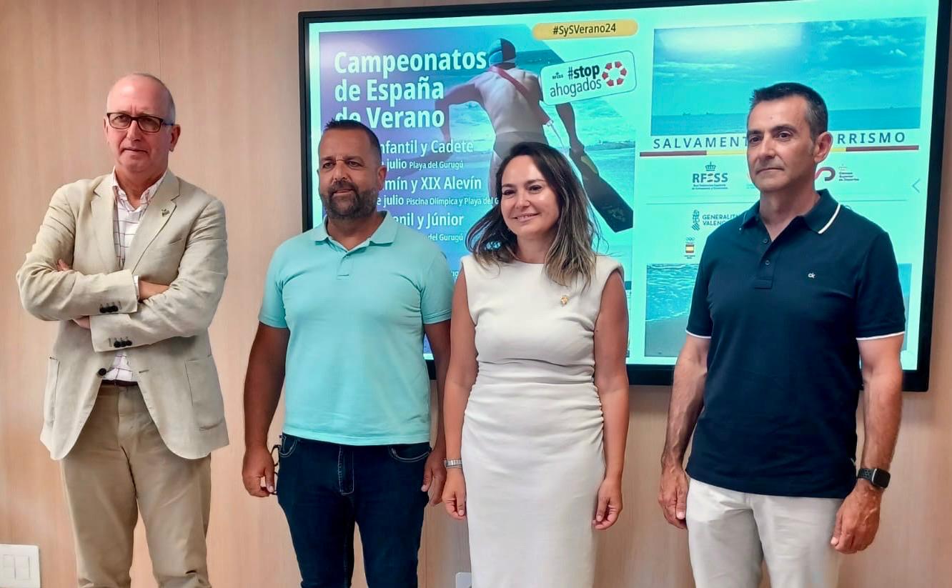 Presentació dels campionats d'Espanya d'estiu de salvament i de socorrisme que se celebraran a Castelló
