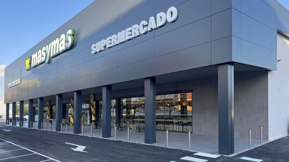 Entrada del nuevo supermercado Masymas del Grao. Imagen: Supermercados Masymas