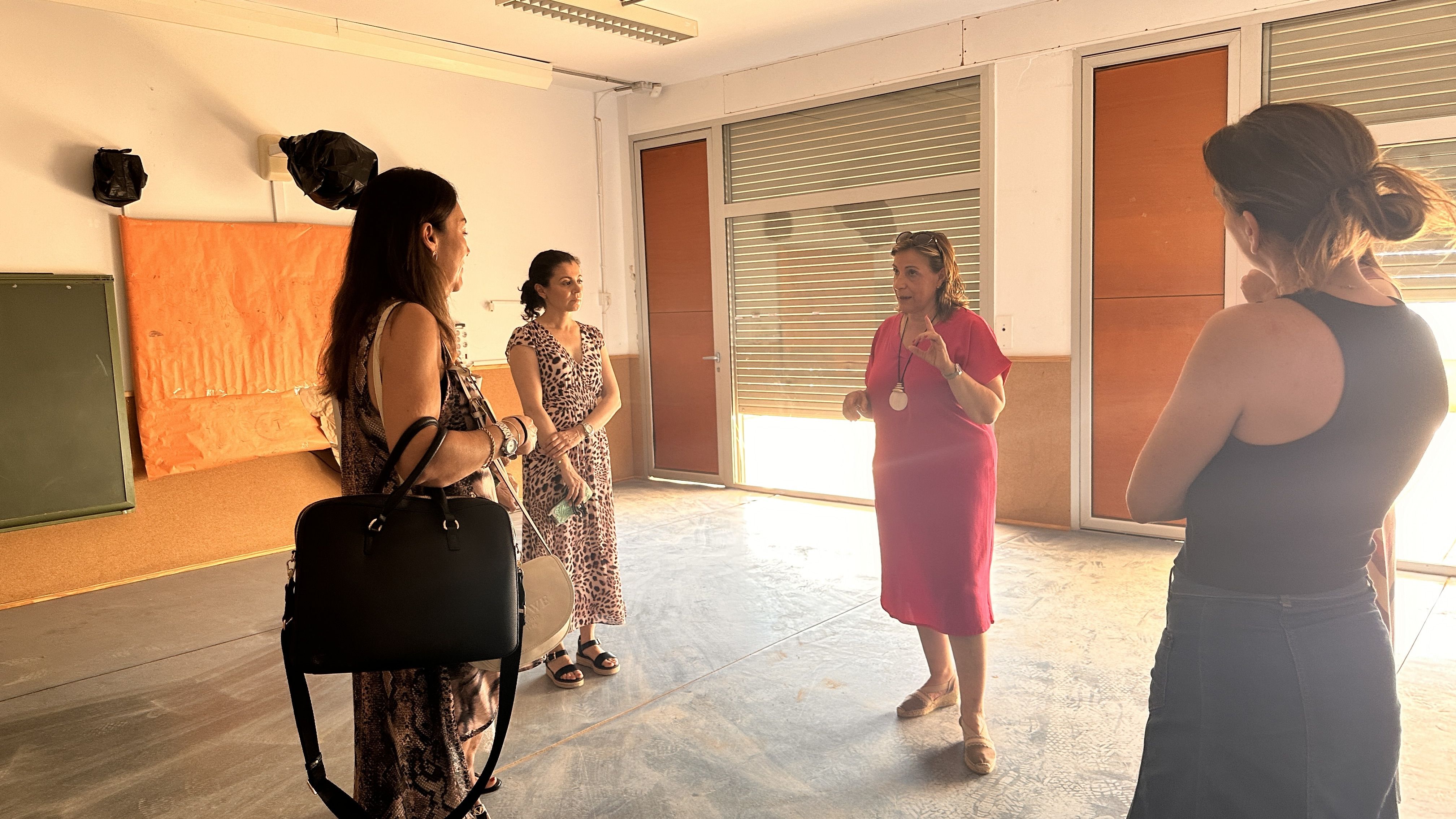 Visita a les obres del CEIP Santa Àgueda de Benicàssim