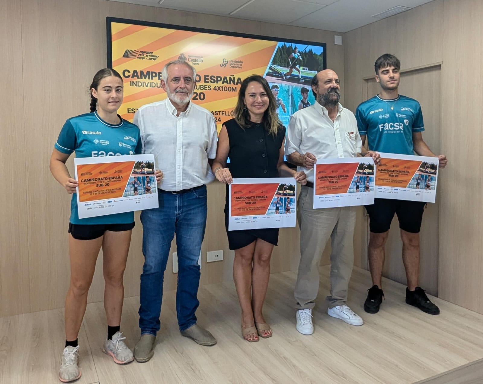 Presentación del LXXI Campeonato de España de Atletismo Sub 20 que se celebrará en Castellón