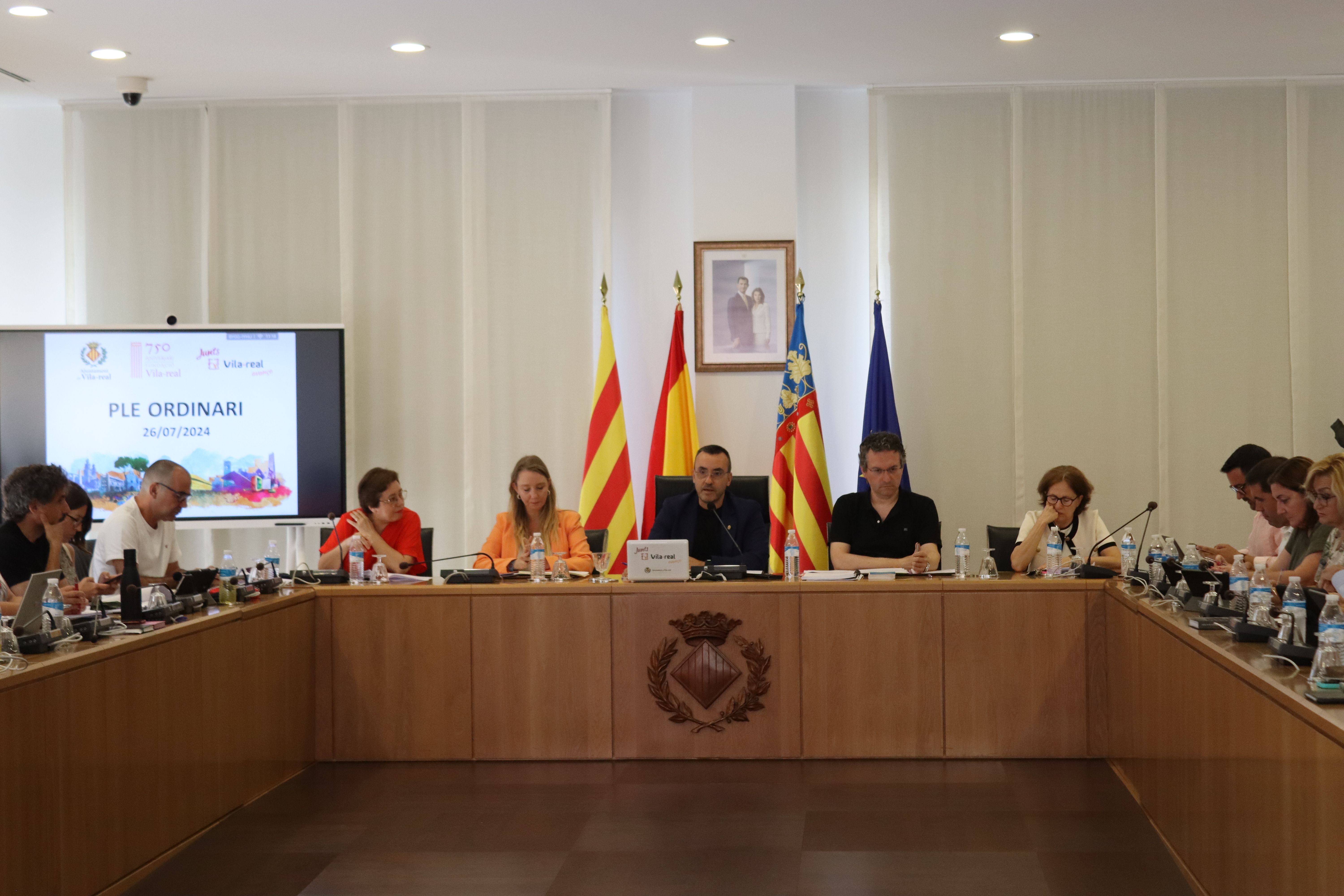 Pleno ordinario de Vila-real de julio