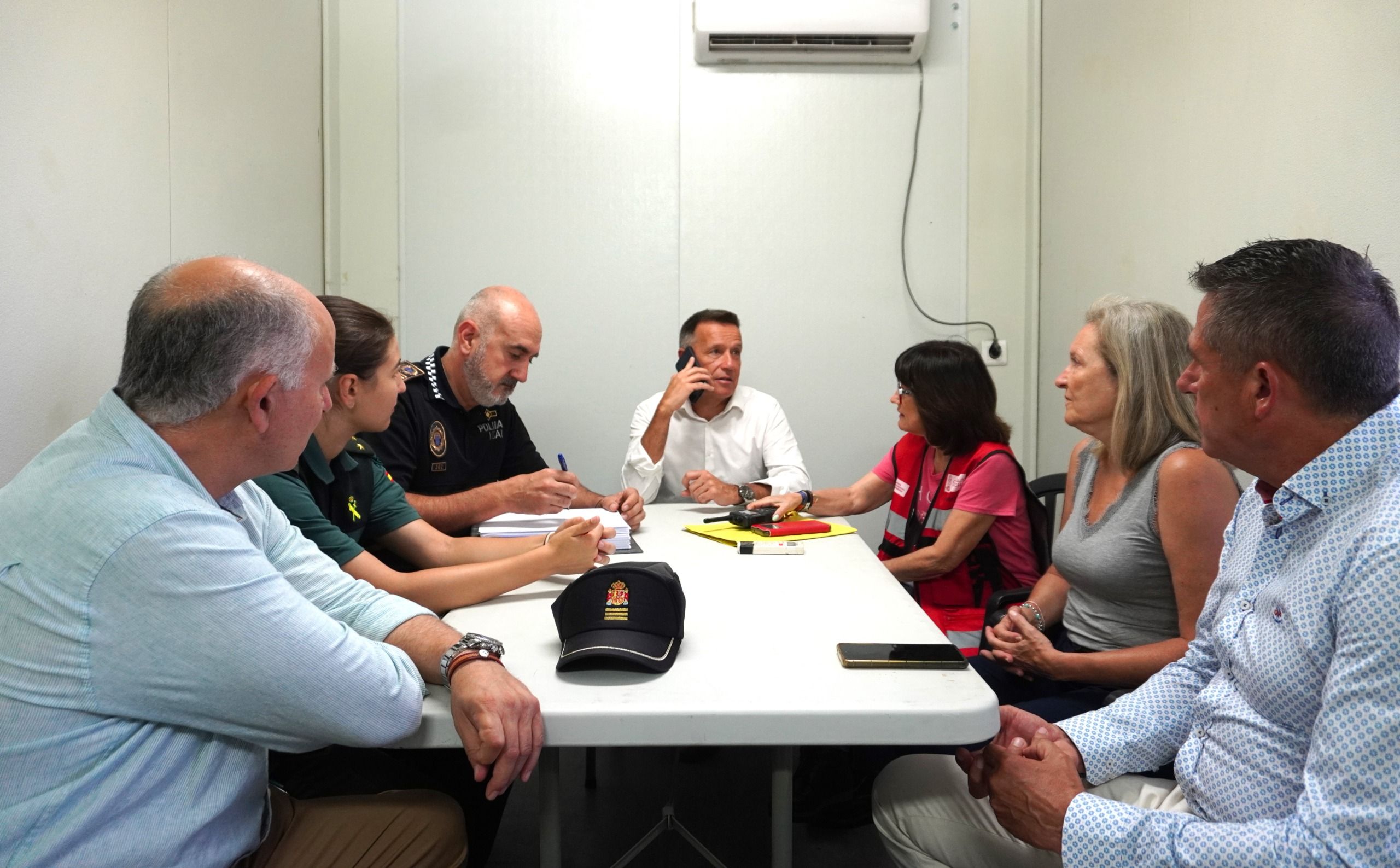 Reunió del Lloc de Comendament Preventiu organitzat per Burriana per a l'Arenal Sound