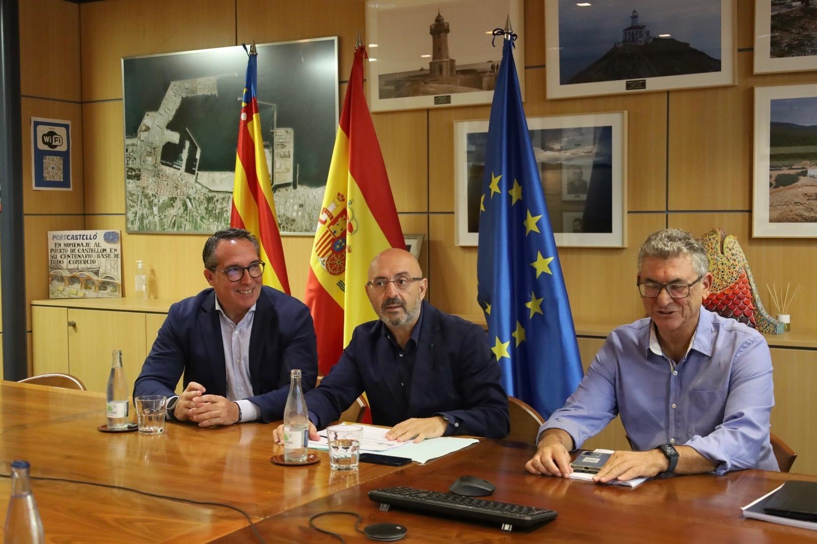  Reunió entre el director general d'Innovació, Juan José Cortés, i el president de l'Autoritat Portuària de Castelló (APC),