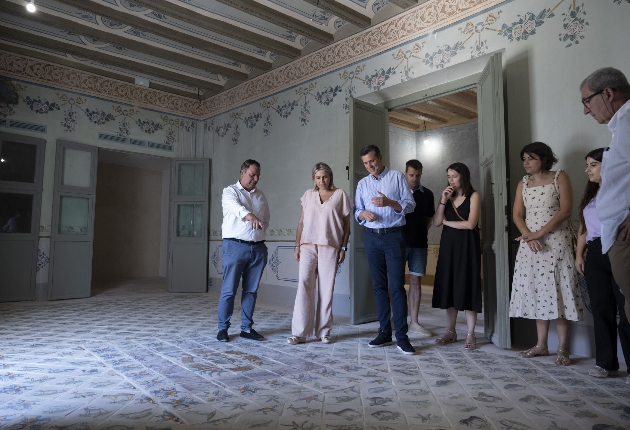 Marta Barrachina visita el Palau Santjoans a Cinctorres
