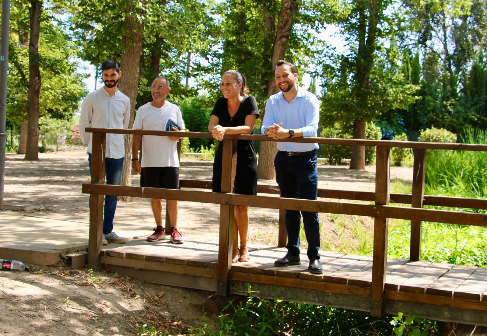 Visita de la corporación municipal al parque Meridiano de Castellón