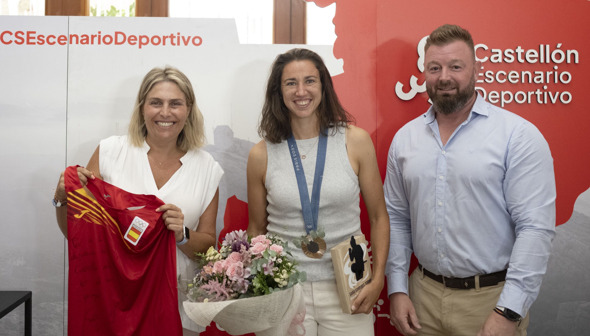 Recepció de Sara Sorribes en la Diputació de Castelló