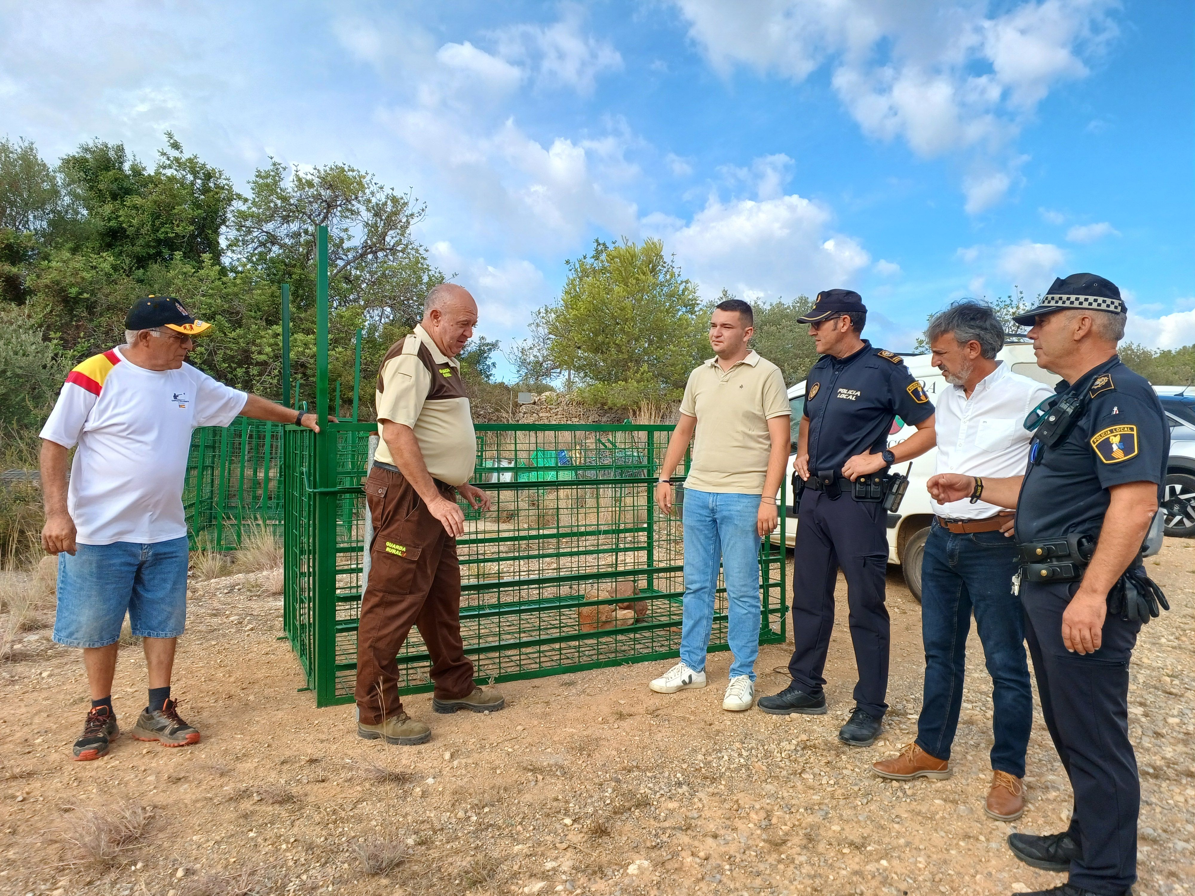 Gàbies per a controlar la superpoblació de javalins a Benicarló