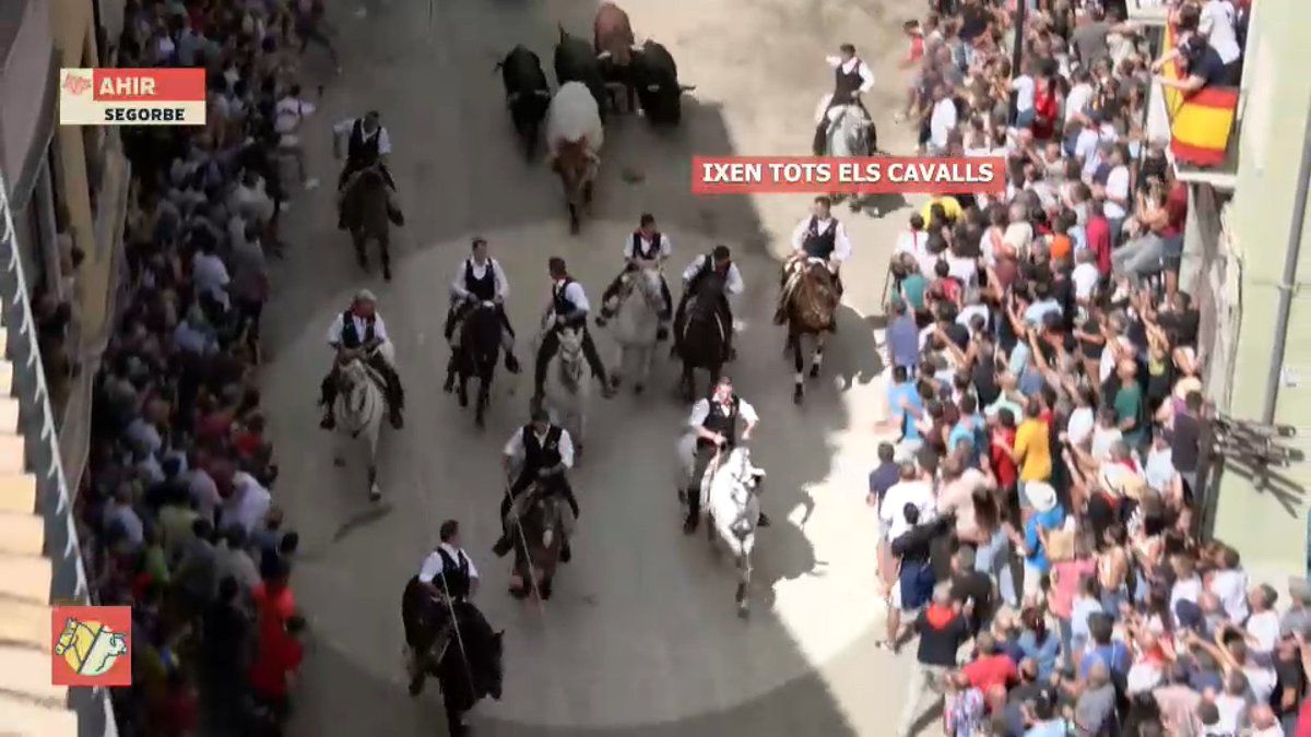  Retransmisión por À Punt de la Entrada de Toros y Caballos de Segorbe
