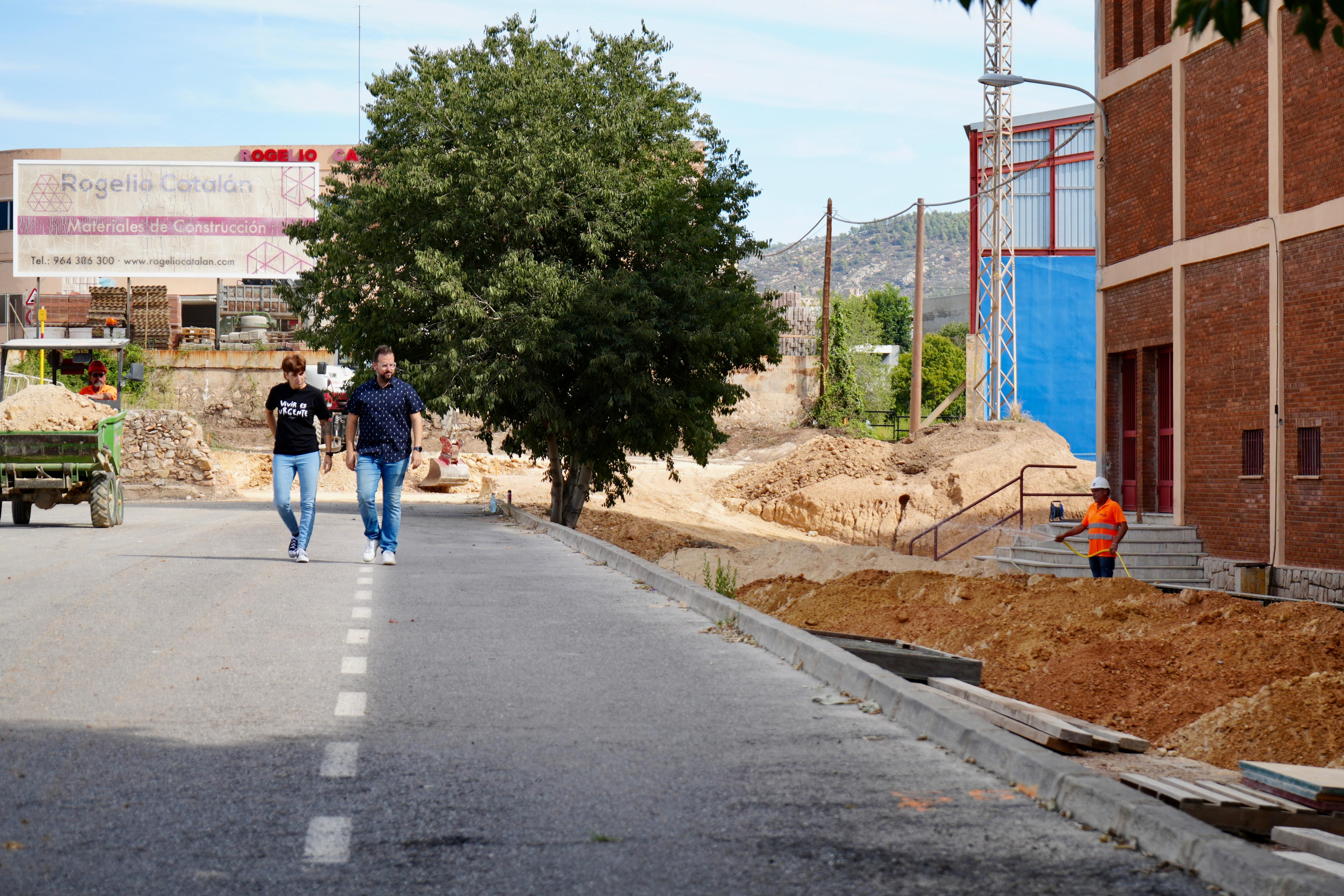 Visita a les obres del pavelló esportiu