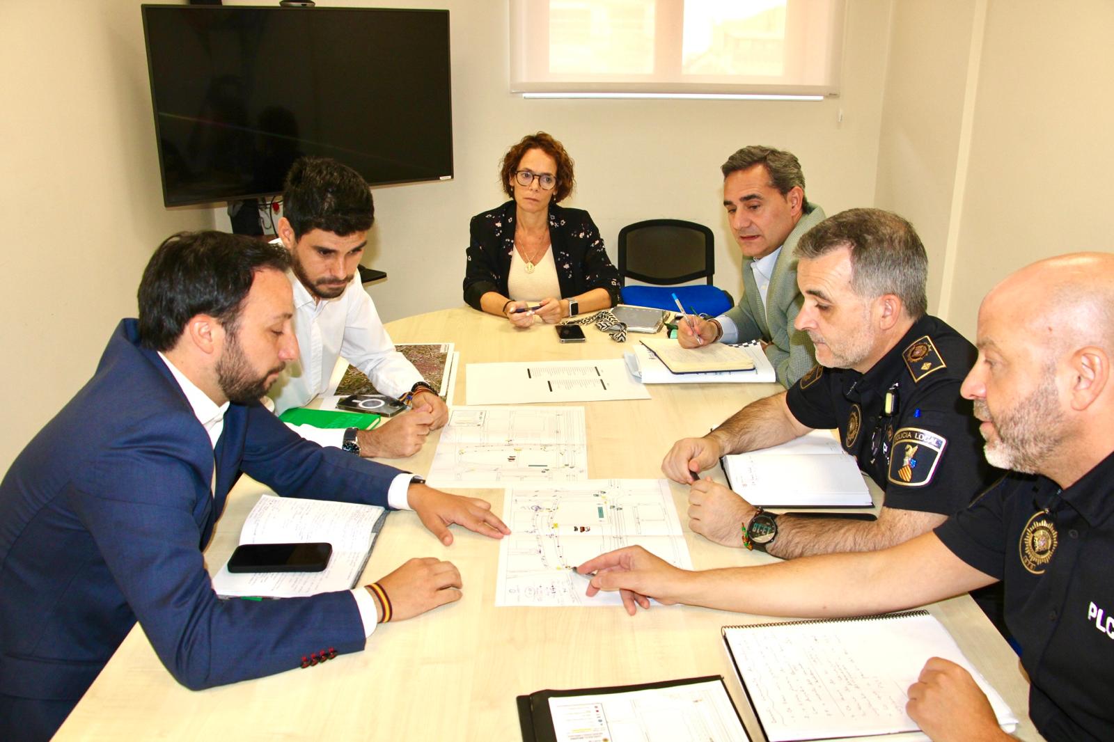 Reunió del dispositiu de seguretat per al concert de Melendi a Castelló