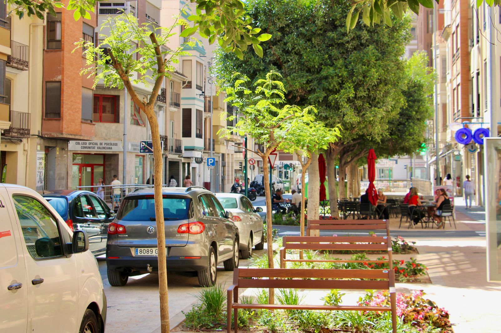 Obras de la Zona de Bajas Emisiones en la calle San Luís de Castellón
