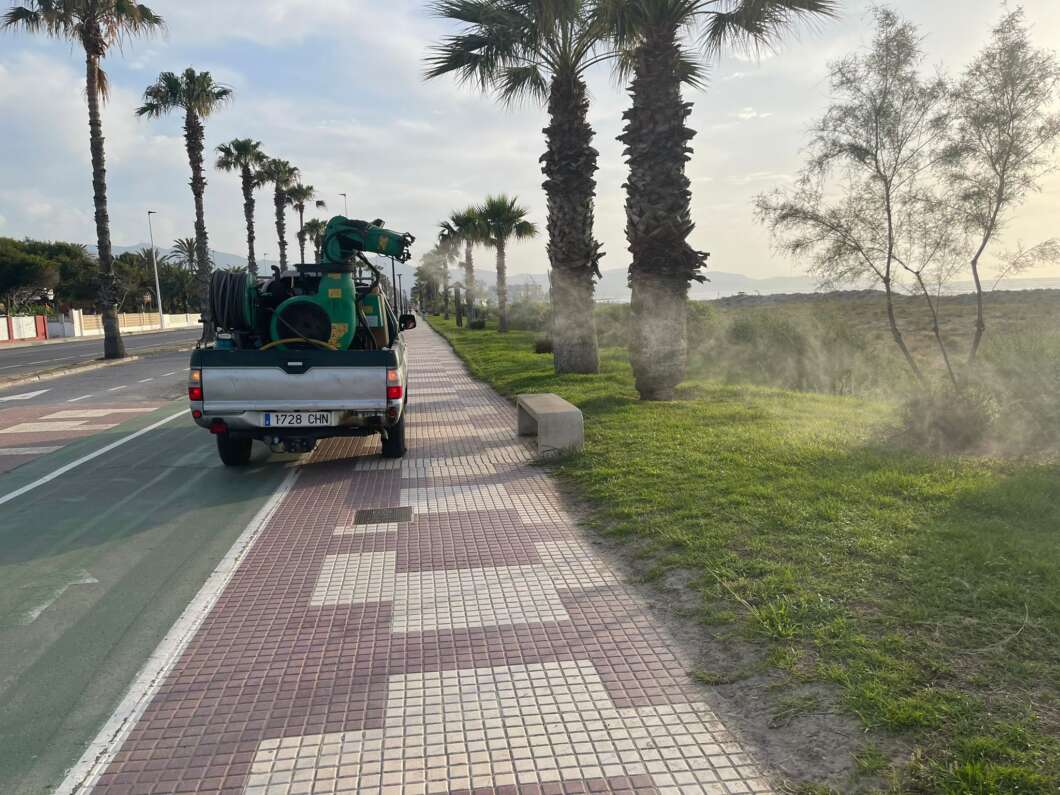 Labores de fumigación en Castellón