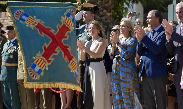 Carrasco en un homenaje a la Guardia Civil
