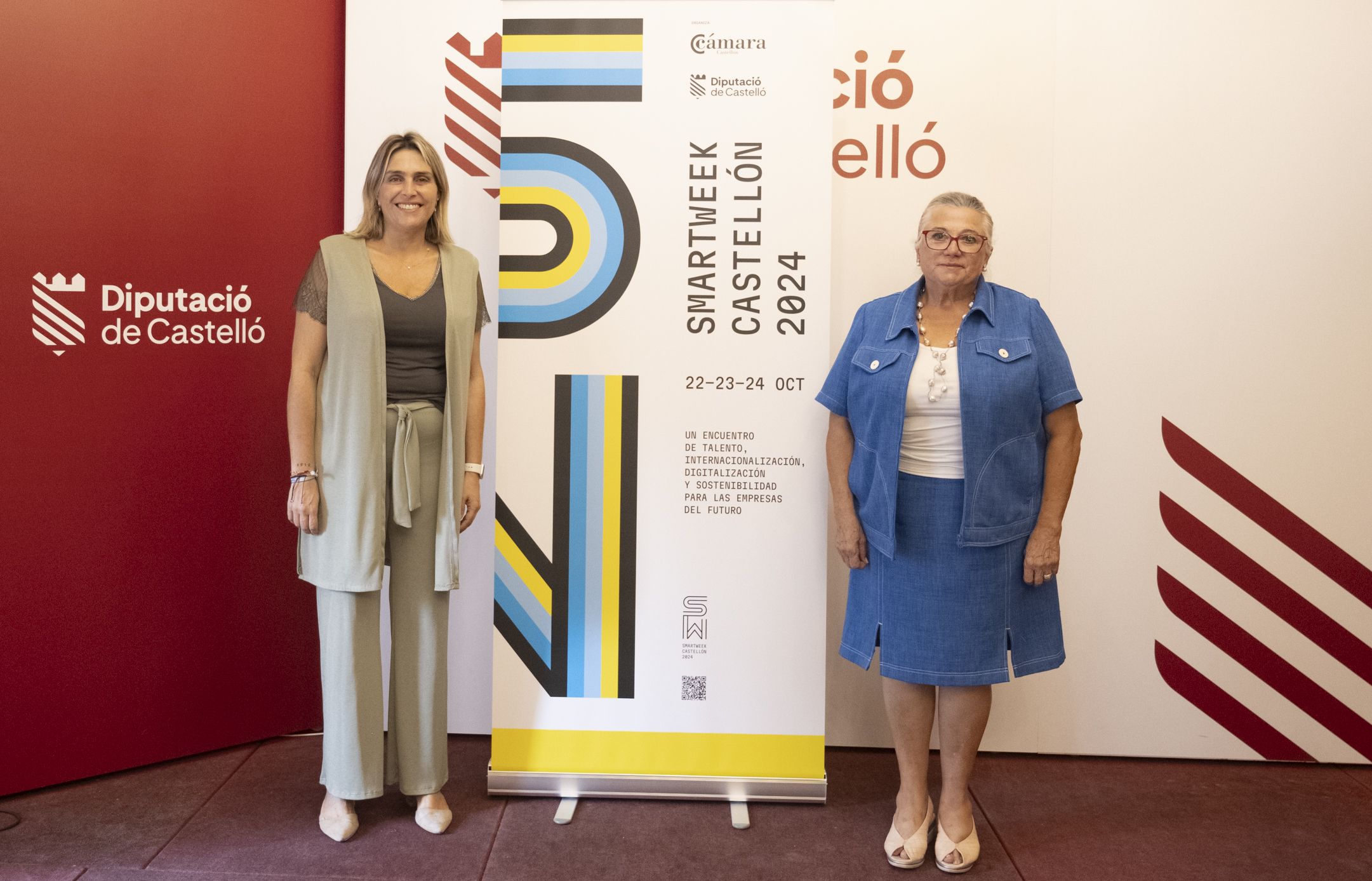 Marta Barrachina y María Dolores Guillamón en la presentación de Smart Week