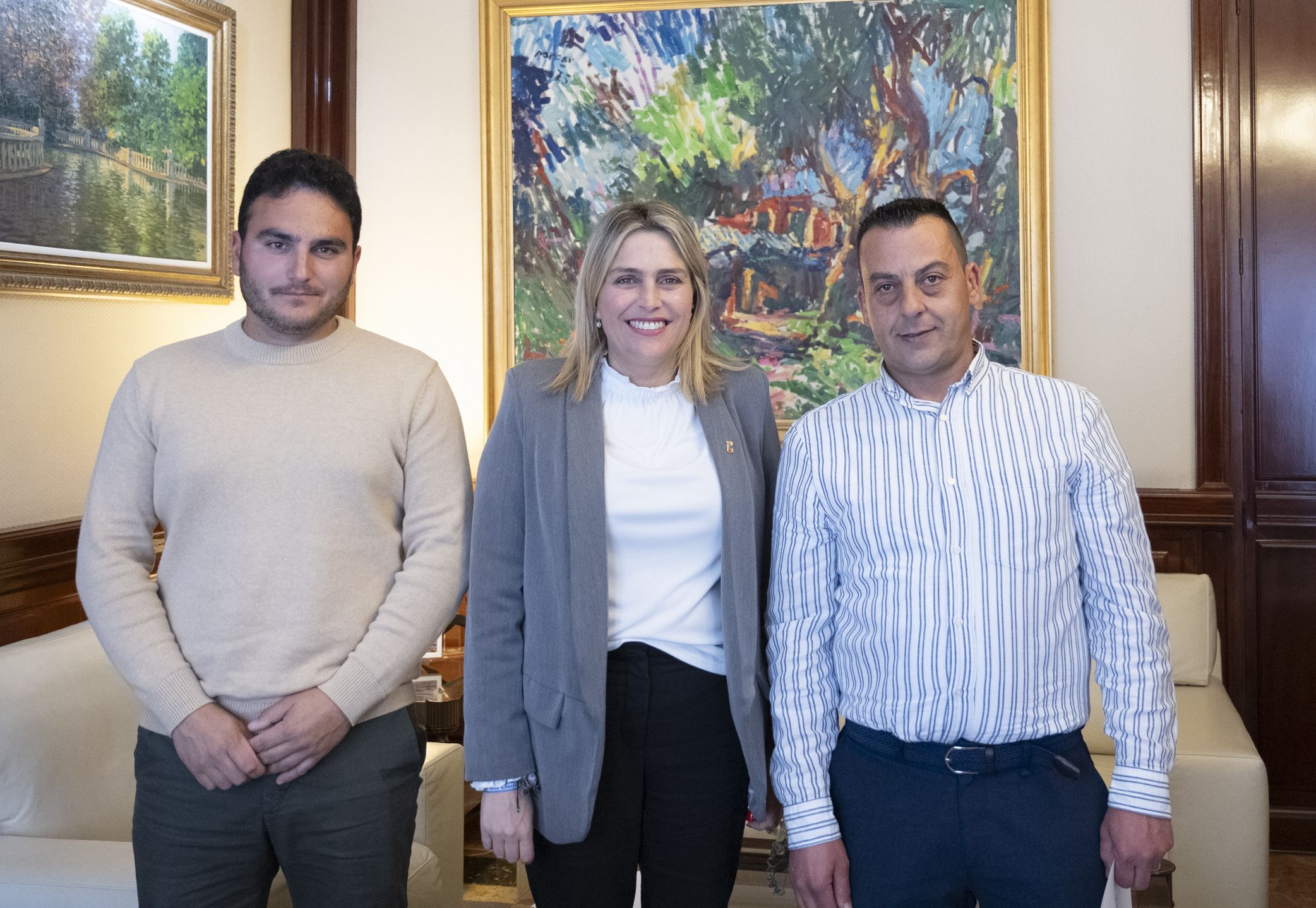 Reunió de la Presidenta de la Diputació Provincial de Castelló, Marta Barrachina, y l'alcalde de Costur