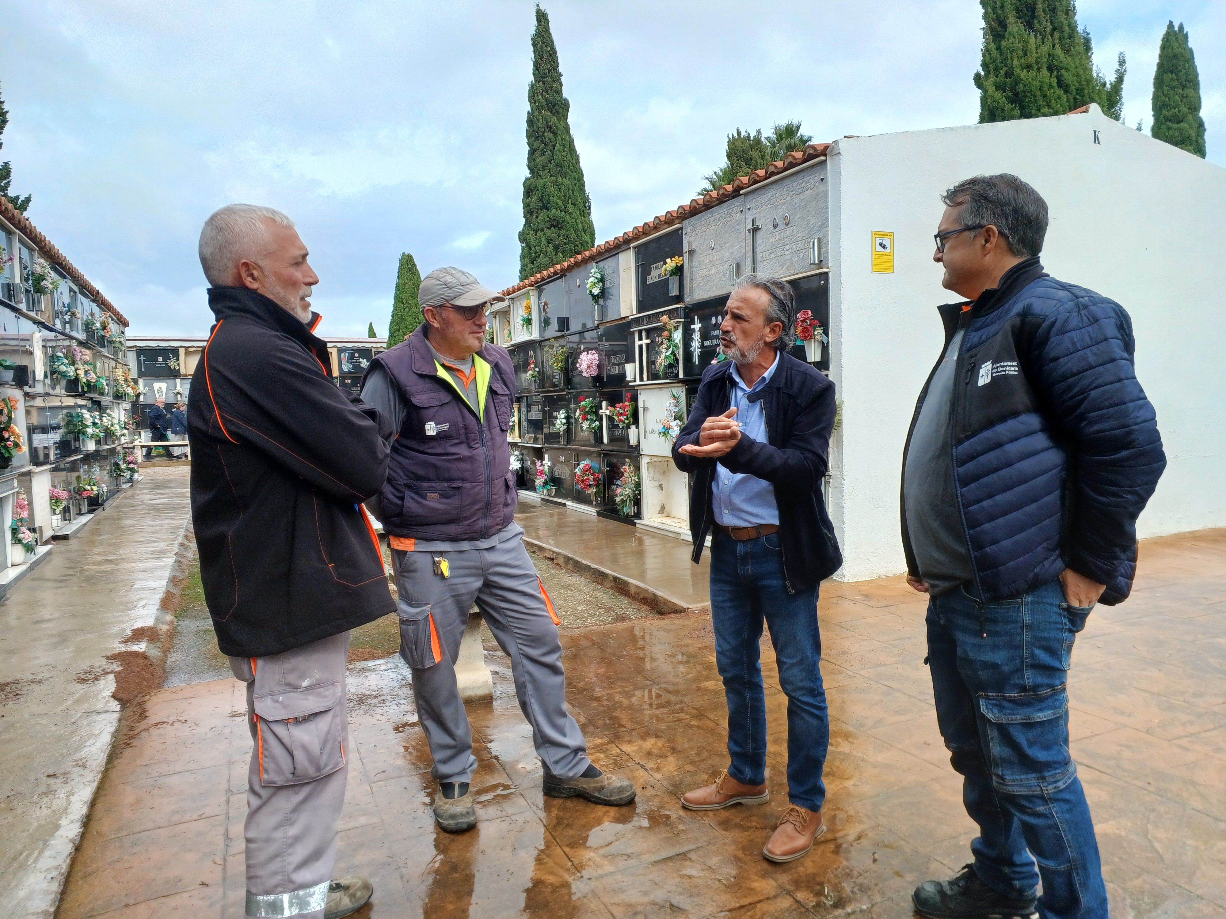 Obres en el cementeri de Benicarló
