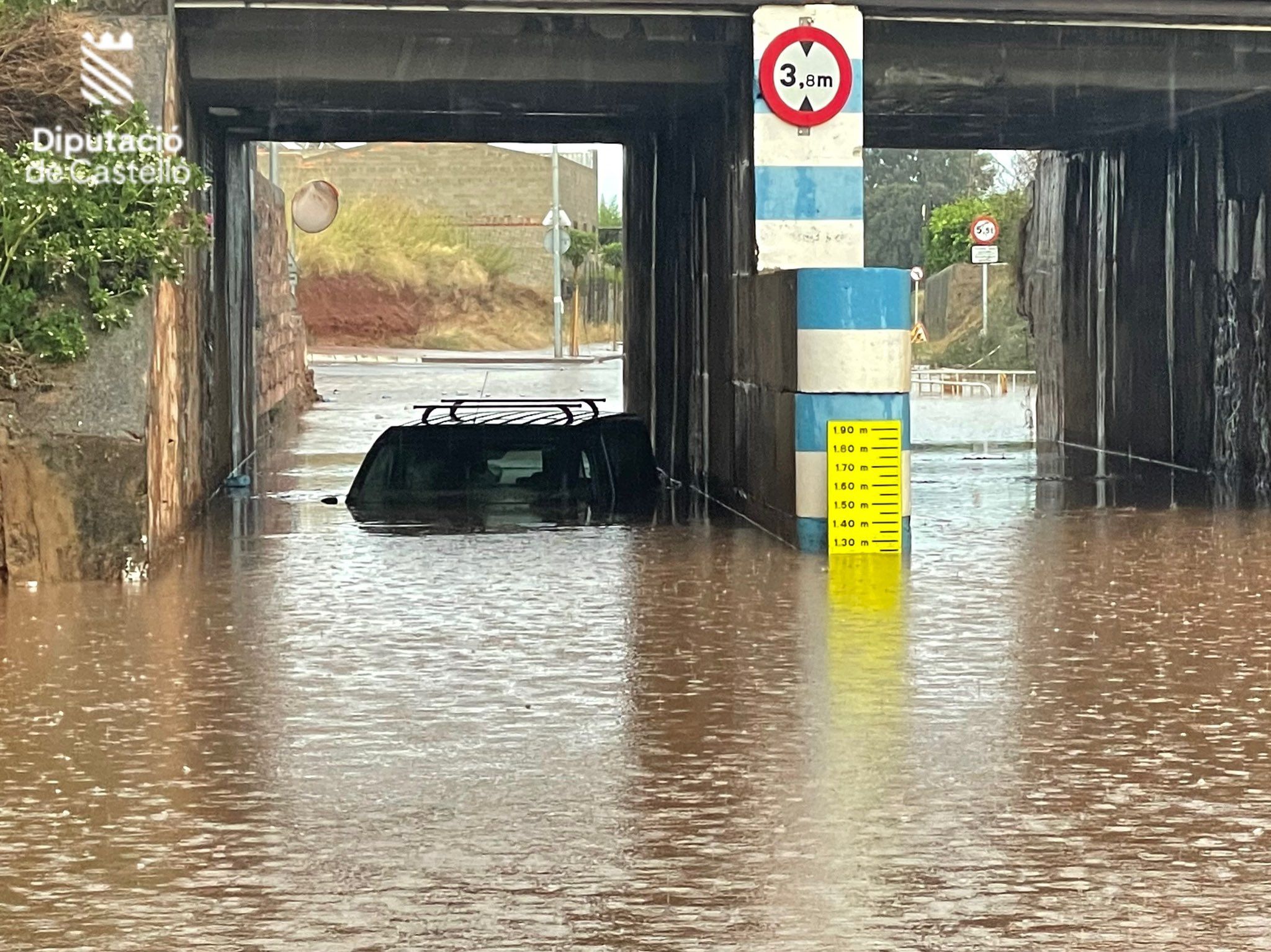 Foto d'arxiu d'una inundació a Castelló