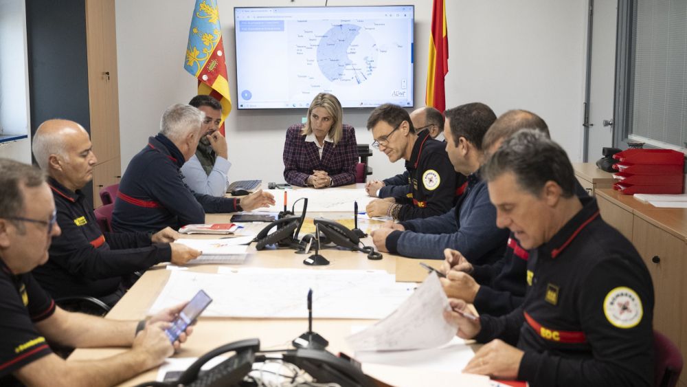 Reunión coordinación consorcio bomberos ante previsión de lluvias