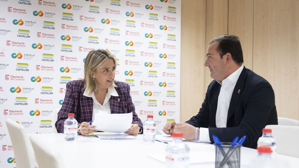 Presidenta de la Diputació, Marta Barrachina, y vicepresidente Andrés Martínez