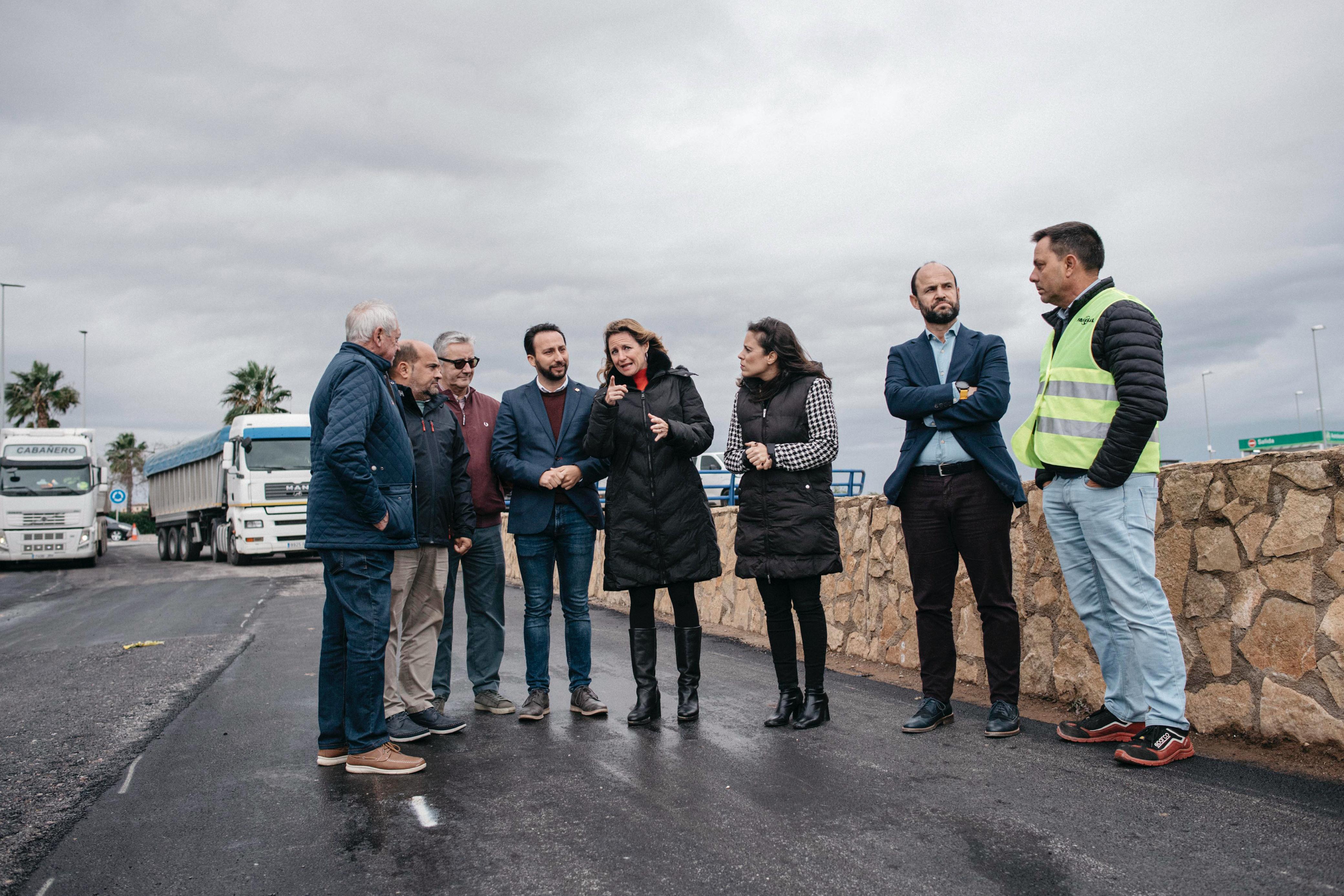 Visita a les obres de millora del bri dret del Riu Sec de Castelló