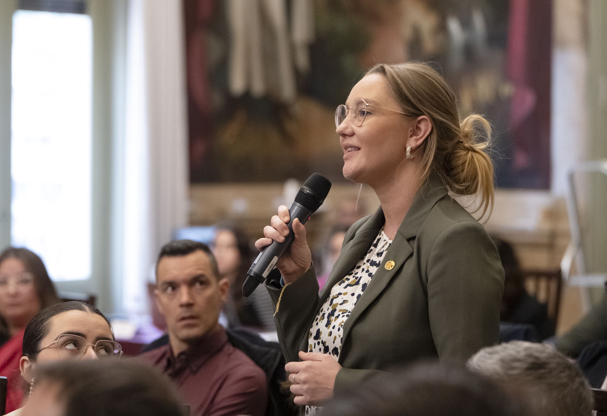 María Fajardo en la Cimera d'alcaldes de la Diputació de Castelló