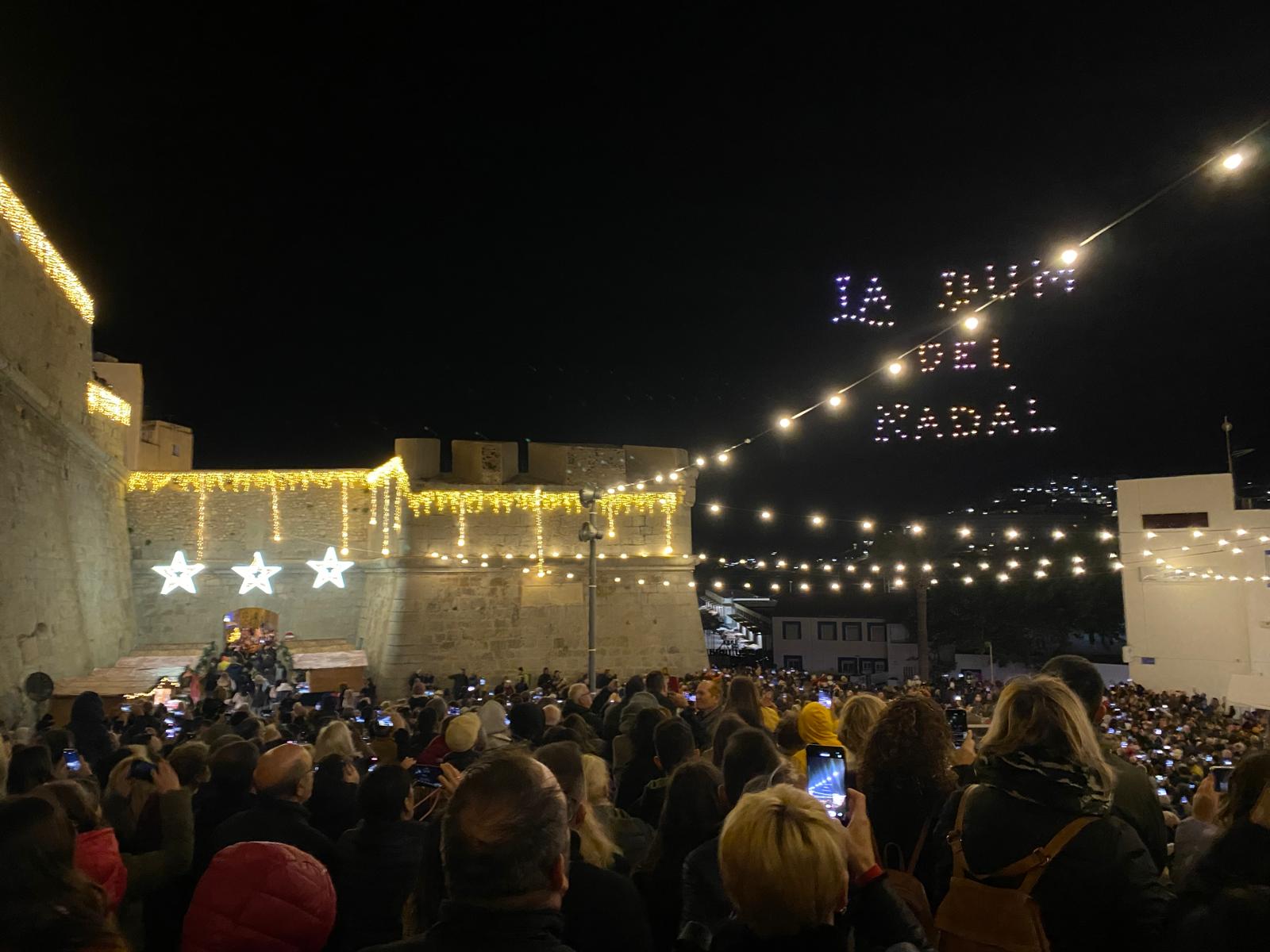 Encesa de llums de Nadal a Peníscola en 2023