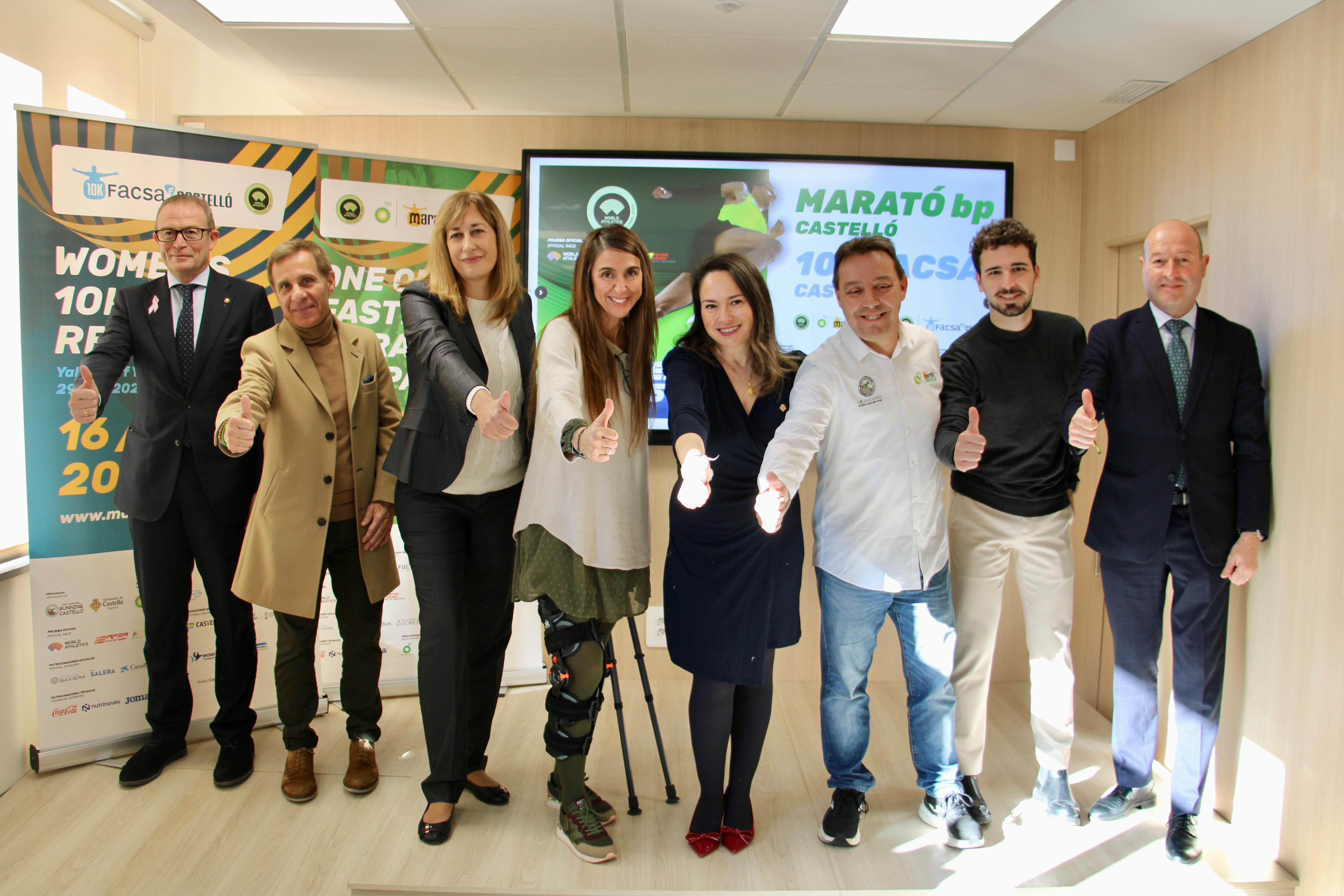 Presentación de la Maratón bp Castelló 2024 y la 10K FACSA Castelló