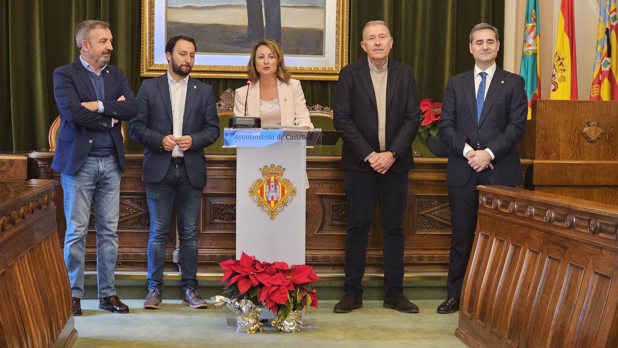Begoña Carrasco en su encuentro navideño Begoña Carrasco en su encuentro navideño