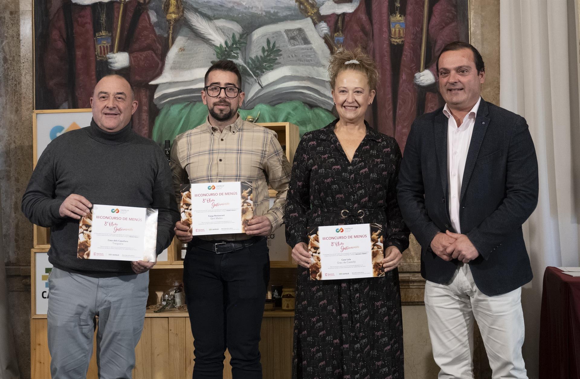 Entrega de premios del Concurso de Menús Otoño Gastronómico Castelló Ruta de Sabor